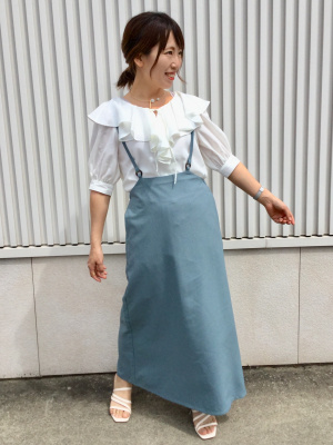 GU公式 | ブラフィールリブレースタンクトップ