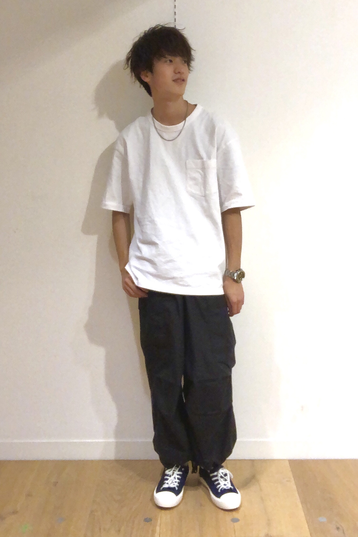 スウェt 5分袖 とスーパーワイドカーゴパンツnt Eのコーデ Gu公式 Styling Book