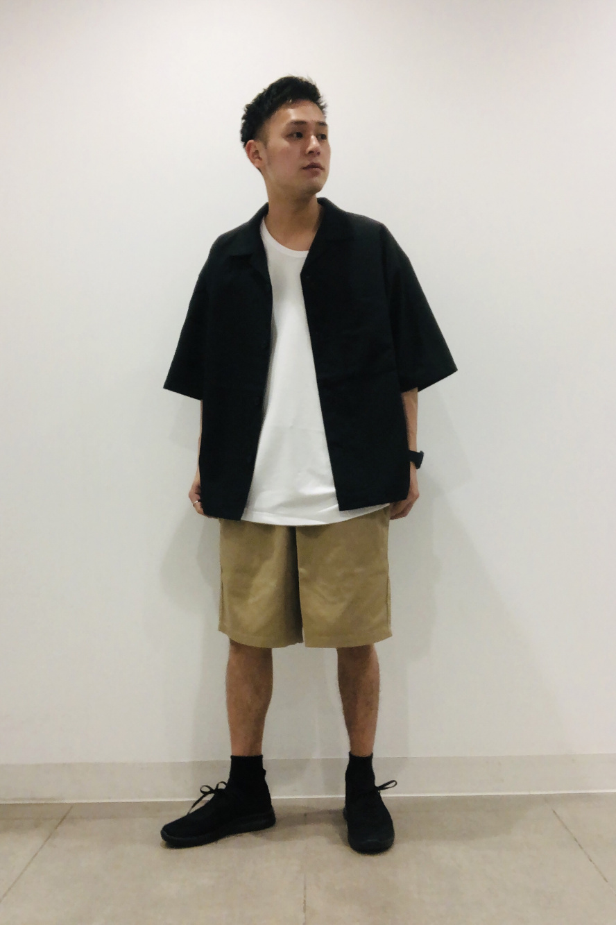 シェフショーツ(セットアップ可能)」の着用コーディネート| ジーユー