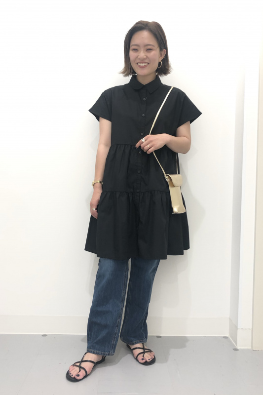 ★☆ 恵様 確認画面 ★☆ ティアードミニシャツワンピース(半袖)（レディース）の着用