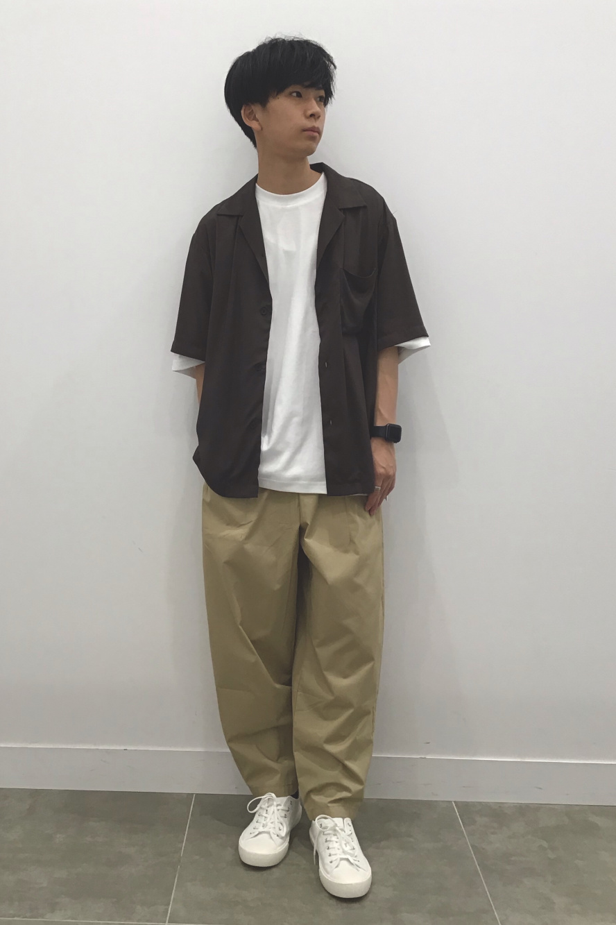 セットアップ トップス パンツ ルーズフィット カジュアル ルーズフィットT(5分袖)、シェフパンツ(セットアップ可能)」の