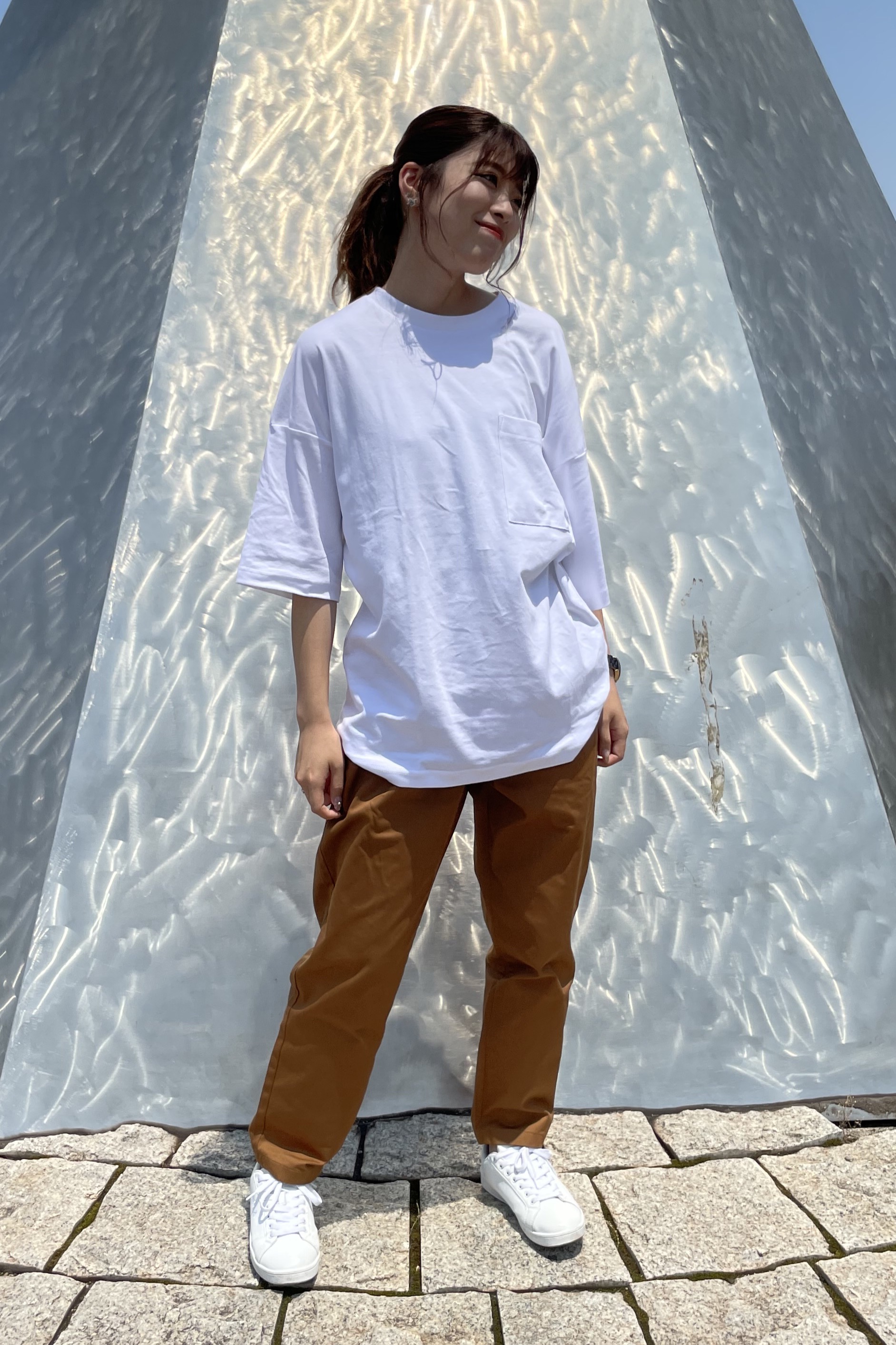 ルーズフィットt 5分袖 とシェフパンツ セットアップ可能 のコーデ Gu公式 Styling Book