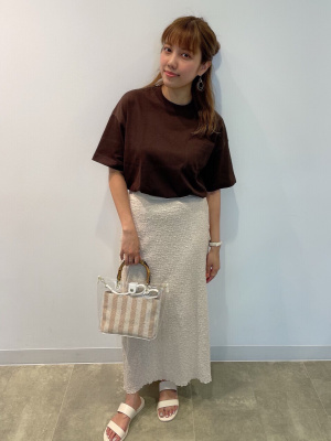 けー GU公式 | ランダムシャーリングフレアスカート