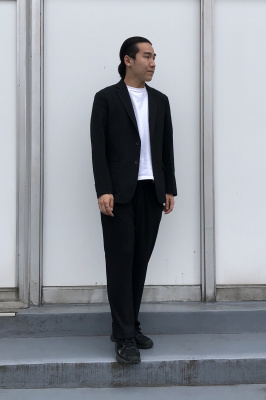 Gu公式 ウォッシャブルテーラードジャケットcl セットアップ可能 ファッション通販サイト