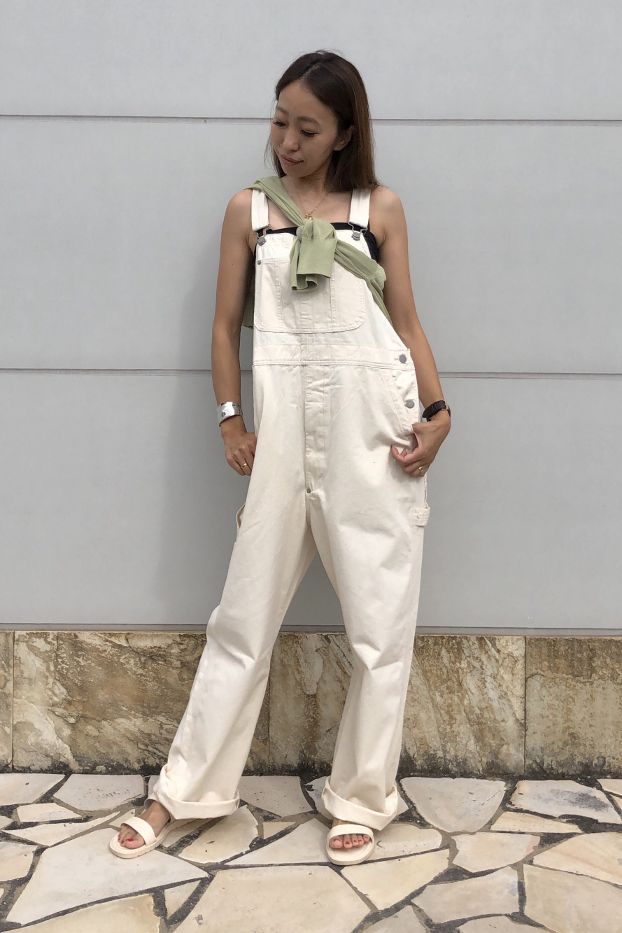 デニムノースリーブオーバーオールセット♡春夏コーデにピッタリ GLOBAL WORK（グローバルワーク）の「GOODデニムサロペット