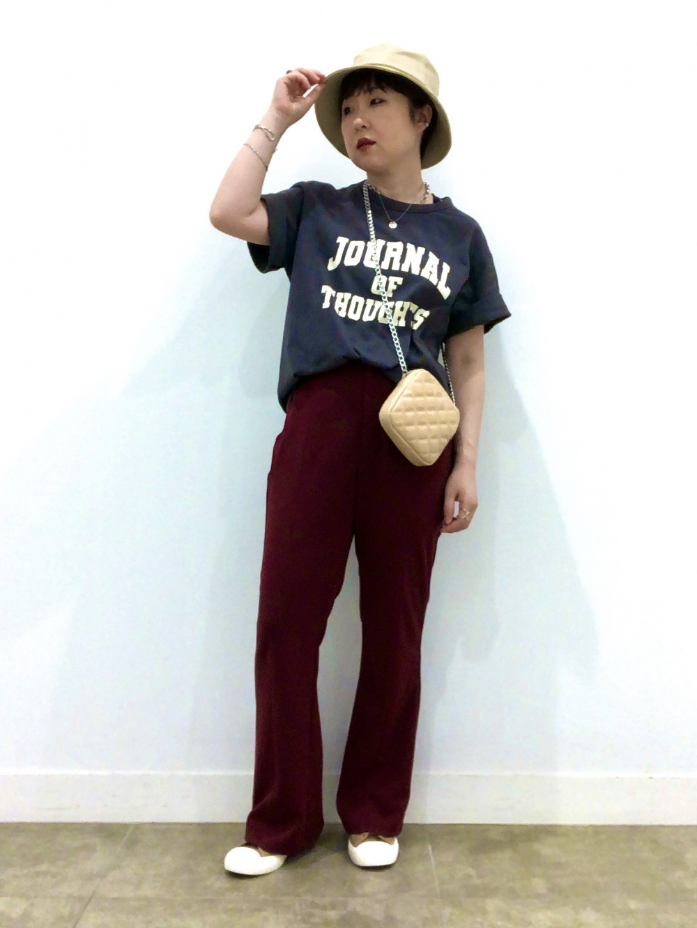 クリーンキャンバススニーカー」の着用コーディネート| ジーユー