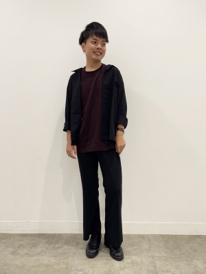 GU公式 | オープンカラーシャツ(長袖)(セットアップ可能)