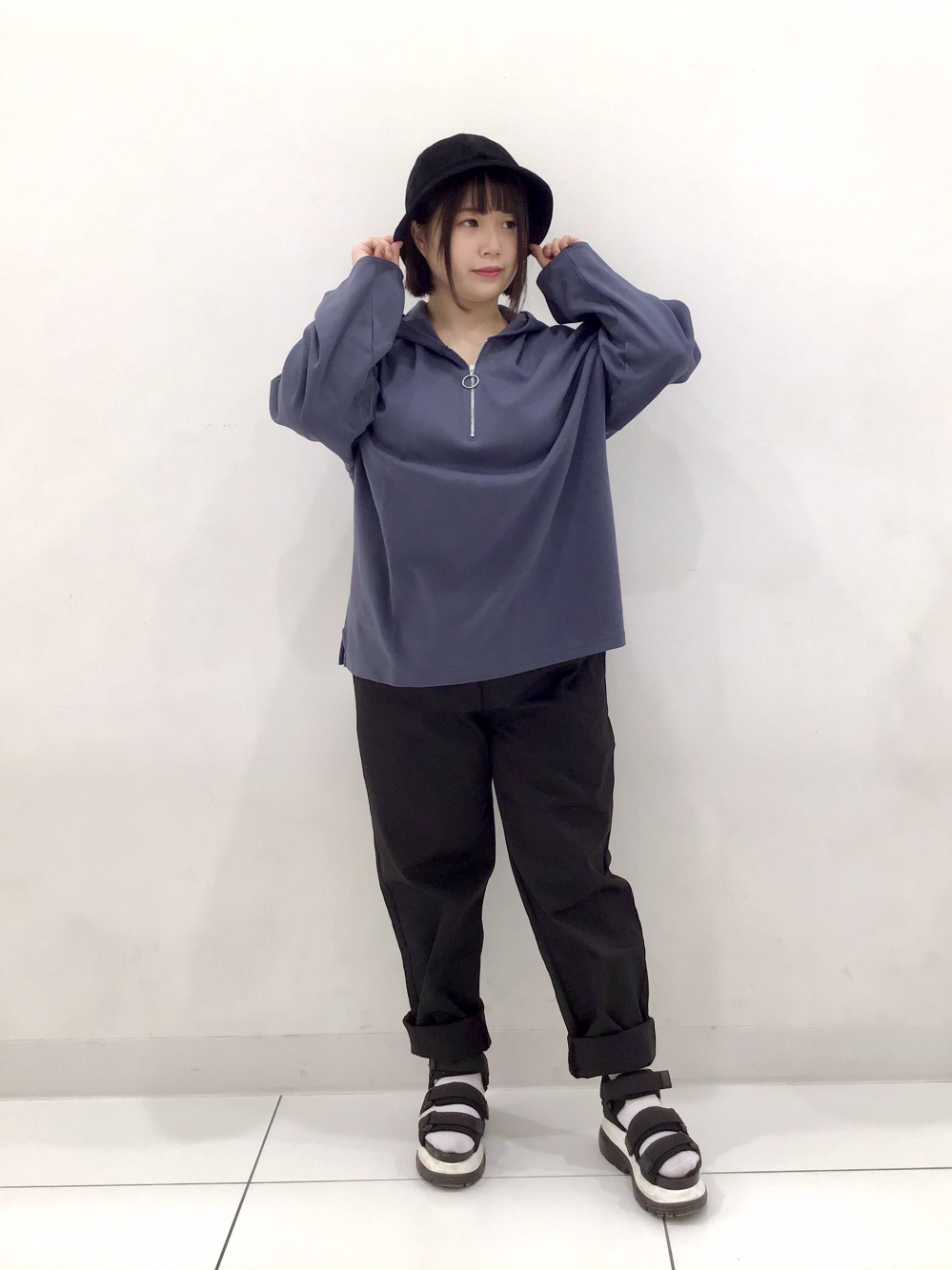 GUNGHO 別注ZIPシャツ & シェフパンツ セットアップ シェフパンツ(セットアップ可能)」の着用コーディネート| ジーユー