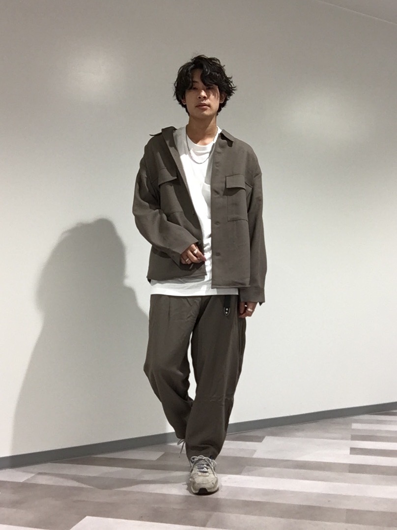 セットアップ トップス パンツ ルーズフィット カジュアル ルーズフィットT(5分袖)、シェフパンツ(セットアップ可能)」の