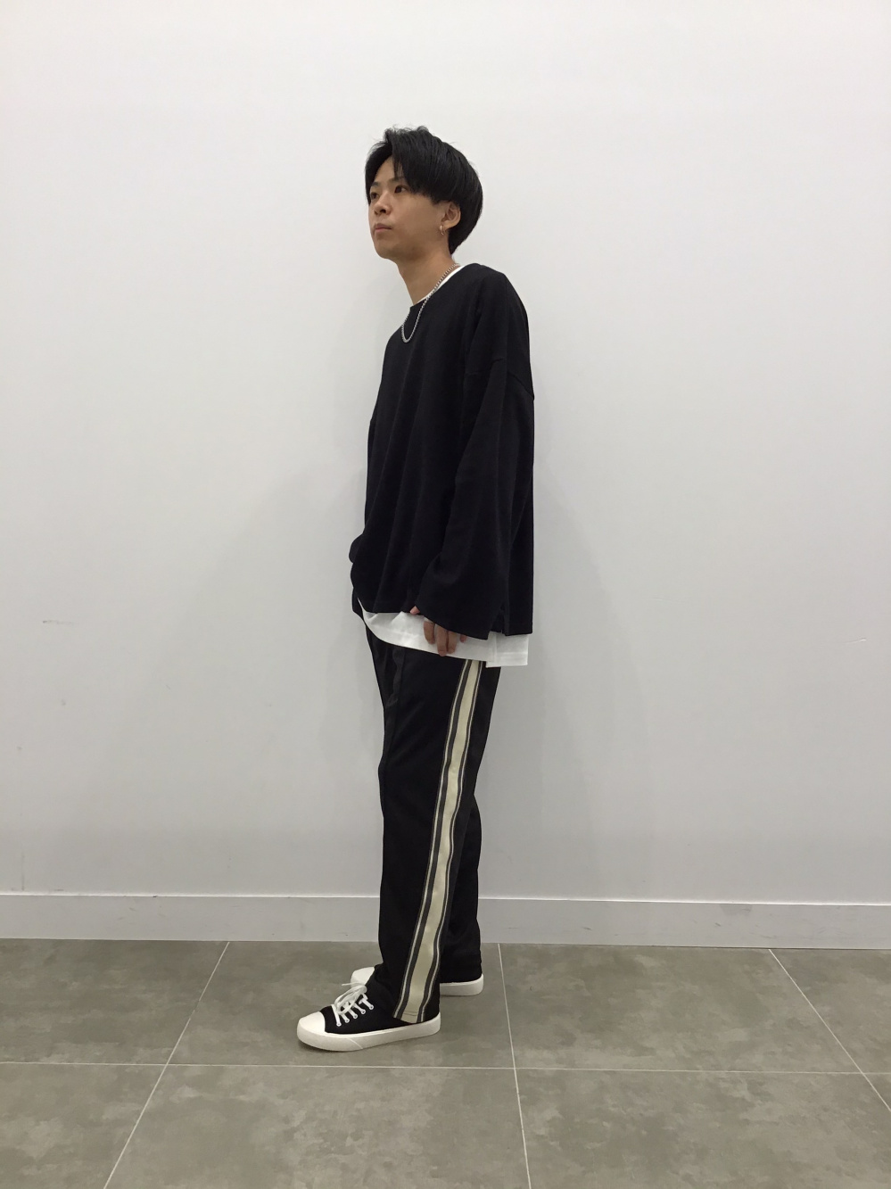 セットアップ トップス パンツ ルーズフィット カジュアル ルーズフィットT(5分袖)、シェフパンツ(セットアップ可能)」の