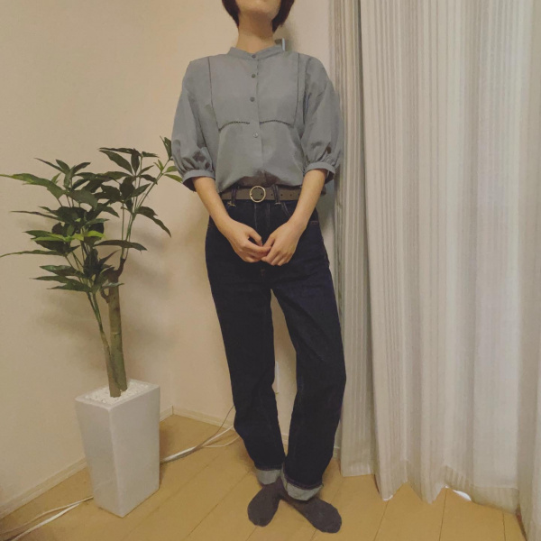 uoさん用　13ｃ GU公式 | ハシゴレースチュニックブラウス(5分袖)Q