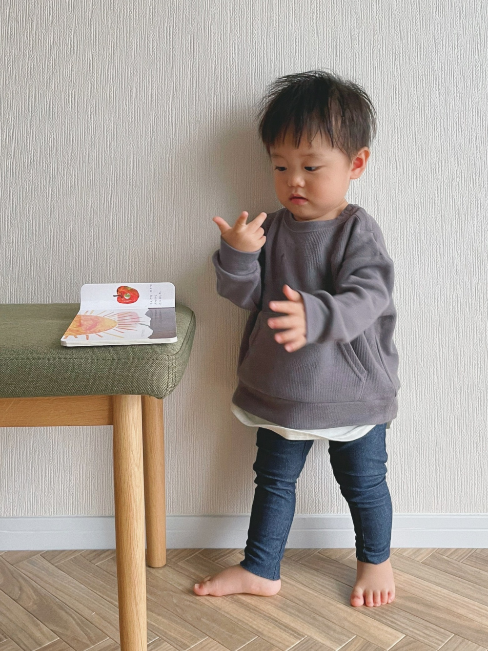 BABY(TODDLER)レイヤードプルオーバー(長袖)」の着用コーディネート