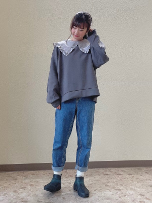 GU公式 | ダブルフェイススリットプルオーバー(長袖)