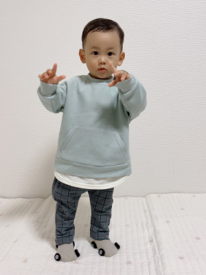 GU公式 | BABY(TODDLER)レイヤードプルオーバー(長袖)