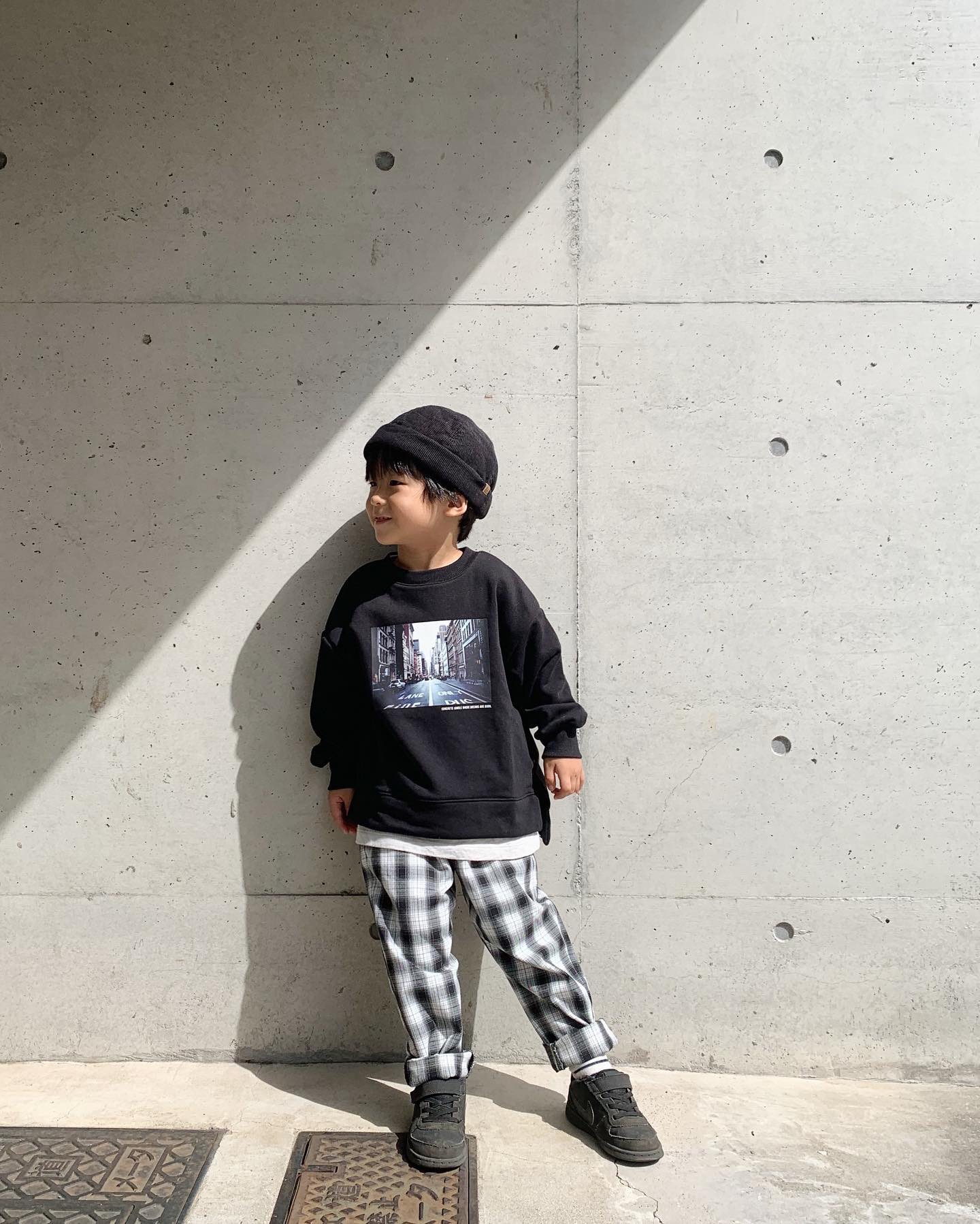 Kids 男女兼用 シェフパンツ チェック のコーデ Gu公式 Styling Book