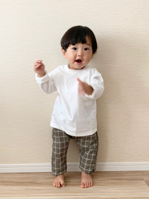 GU公式 | BABY(TODDLER)イージーテーパードパンツ(チェック