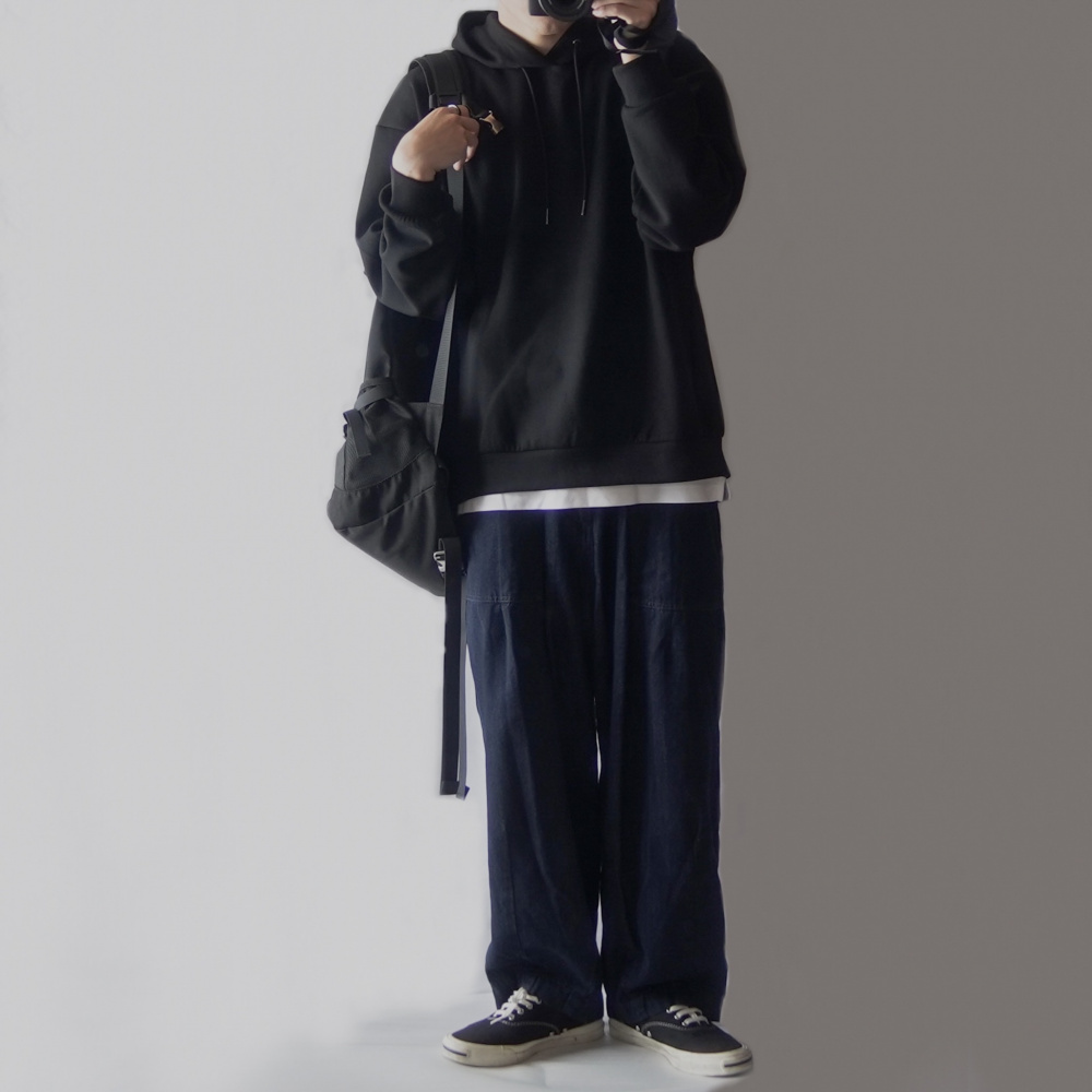 ５点セット●XL●ダブルフェイスビッグプルパーカ●GU●定番●速乾 GU公式 | ダブルフェイスビッグプルパーカ(長袖)(ユニセックス)