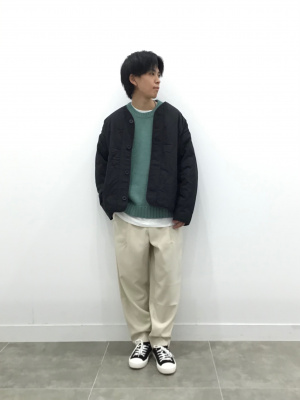 GU公式 | ローゲージクルーネックセーター(長袖)