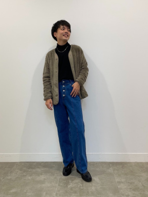 GU公式 | フリーシーフリースコンビネーションカーディガン(長袖)