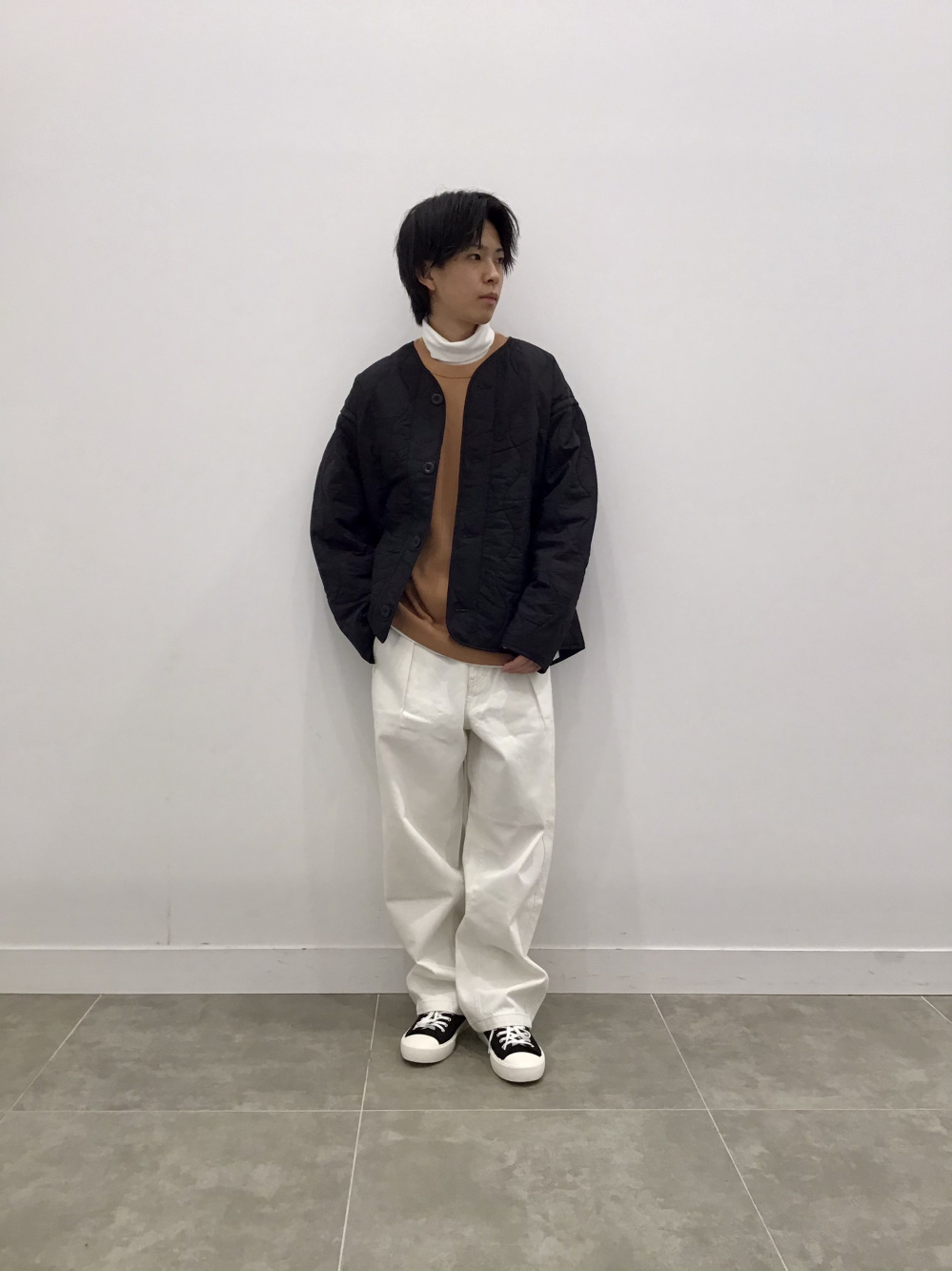 クリーンキャンバススニーカー」の着用コーディネート| ジーユー