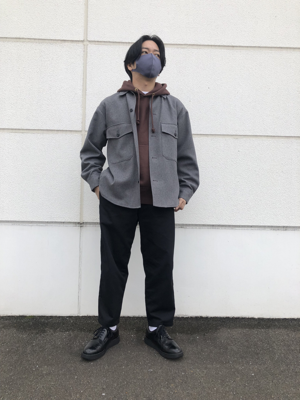 GU セットアップ フランネルシェフ ジャケット パンツ MEN新作】 人気の「シェフパンツ」にセットアップ可能な待望のアウター