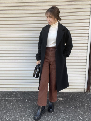 chokoページ GU公式 | リブタートルネックセーター(長袖)