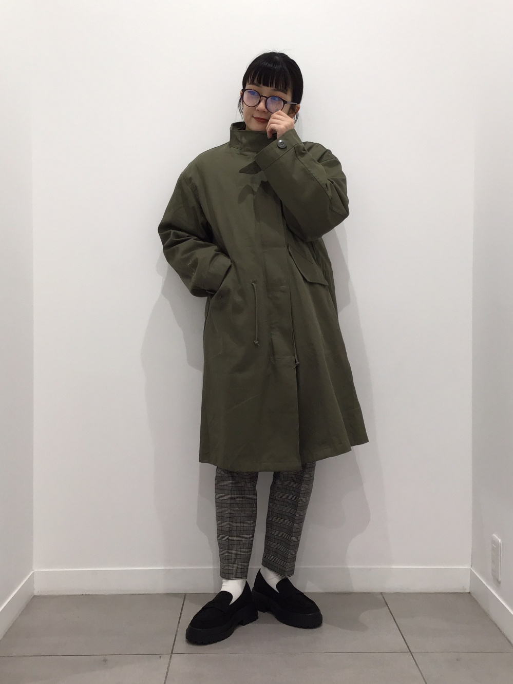 3WAYオーバーサイズモッズコート、コーデュロイフレアパンツRS(丈標準