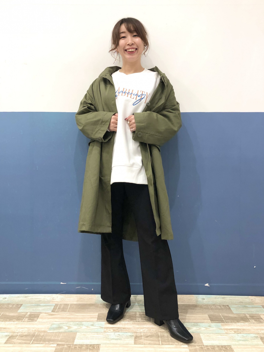 GU モッズコート 新品未使用】2WAYオーバーサイズモッズコート