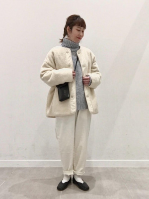 GU公式 | ローゲージタートルネックセーター(長袖)