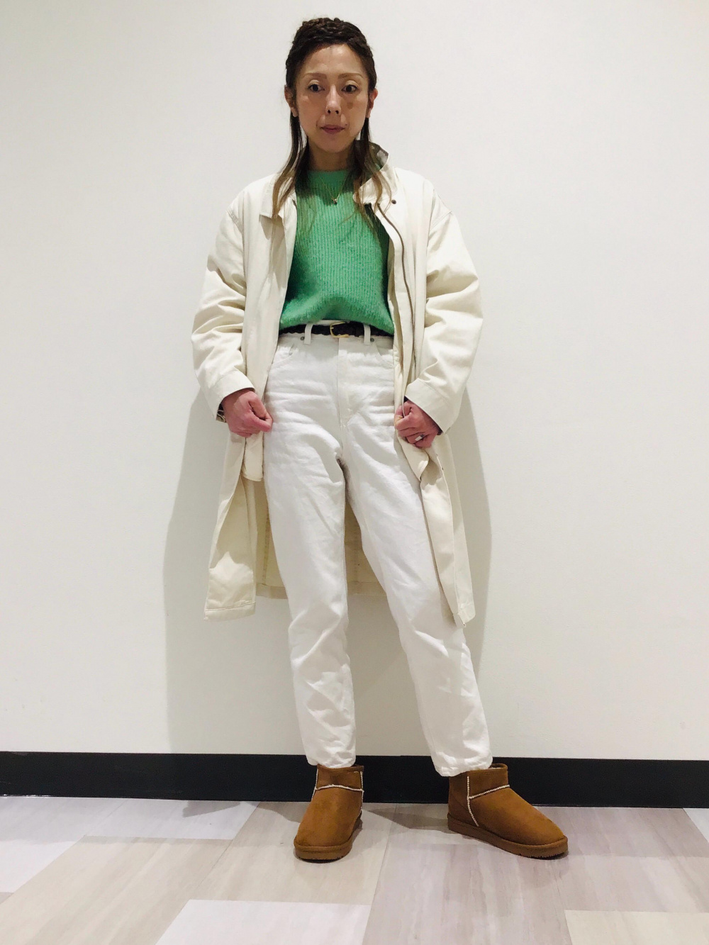 3WAYオーバーサイズモッズコート、コーデュロイフレアパンツRS(丈標準