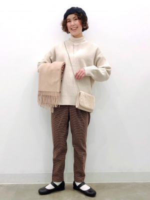 GU公式 | 起毛タックテーパードパンツ