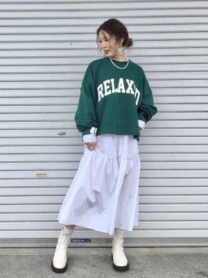 A商品②・③ GU公式 | ギャザー切り替えシャツワンピース(長袖)