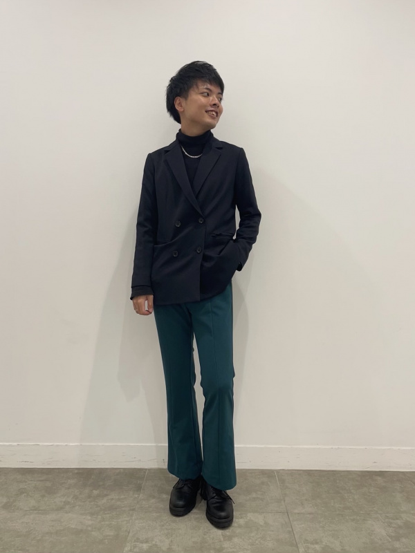 ダブルブレストテーラードジャケット(セットアップ可能