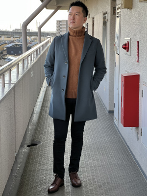 GU公式 | ローゲージタートルネックセーター(長袖)