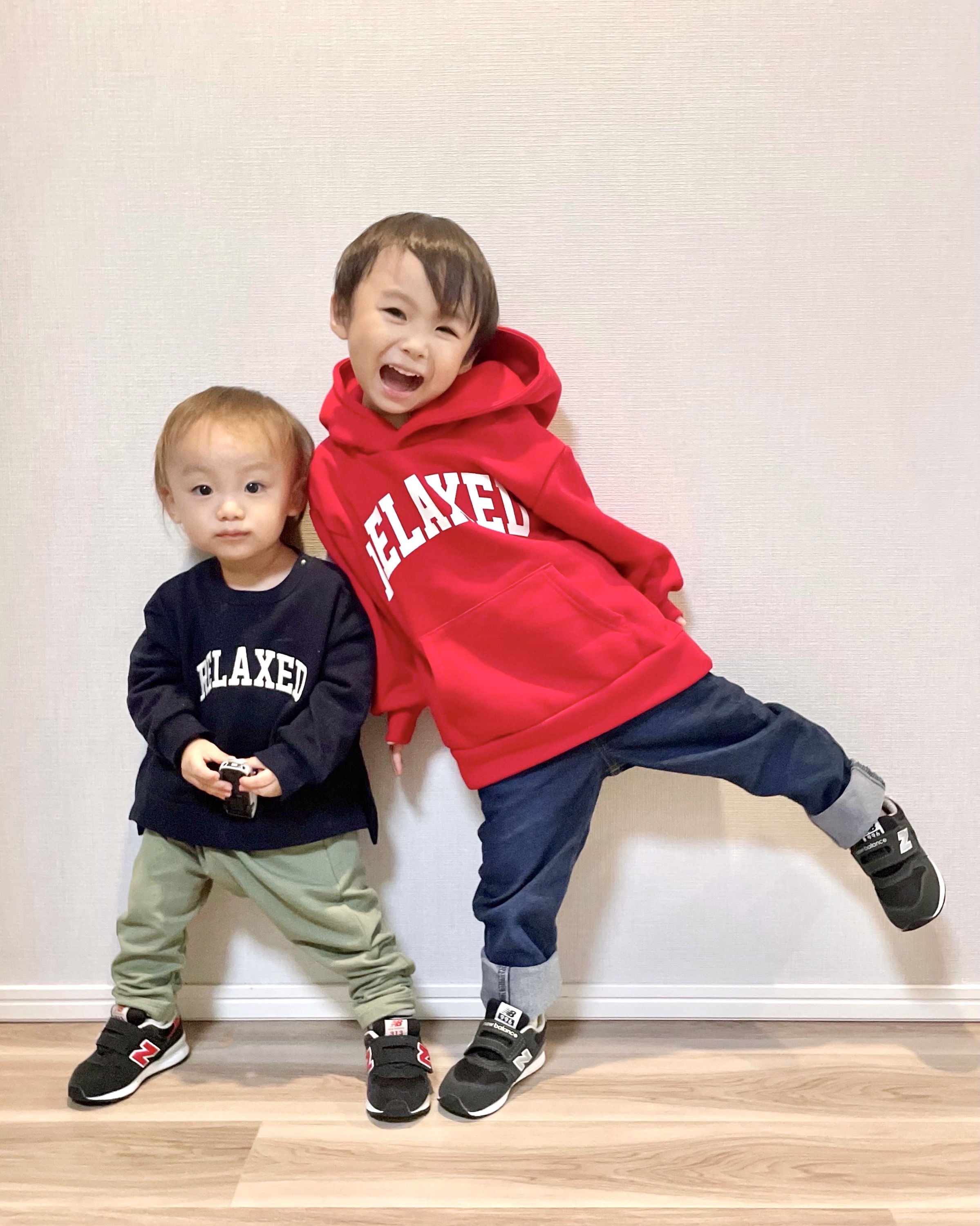 Baby Toddler スウェットプルオーバー 長袖 カレッジロゴ のコーデ Gu公式 Styling Book