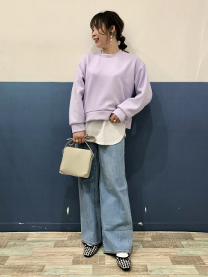 GU公式 | ダブルフェイススリットプルオーバー(長袖)