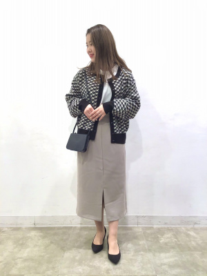 ≪MIU MIU≫ シアーミディスカート ライムグリーン ハイウエスト GU公式 | ハイウエストナローミディースカートZ+E