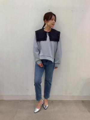 GU公式 | ダブルフェイススリットプルオーバー(長袖)