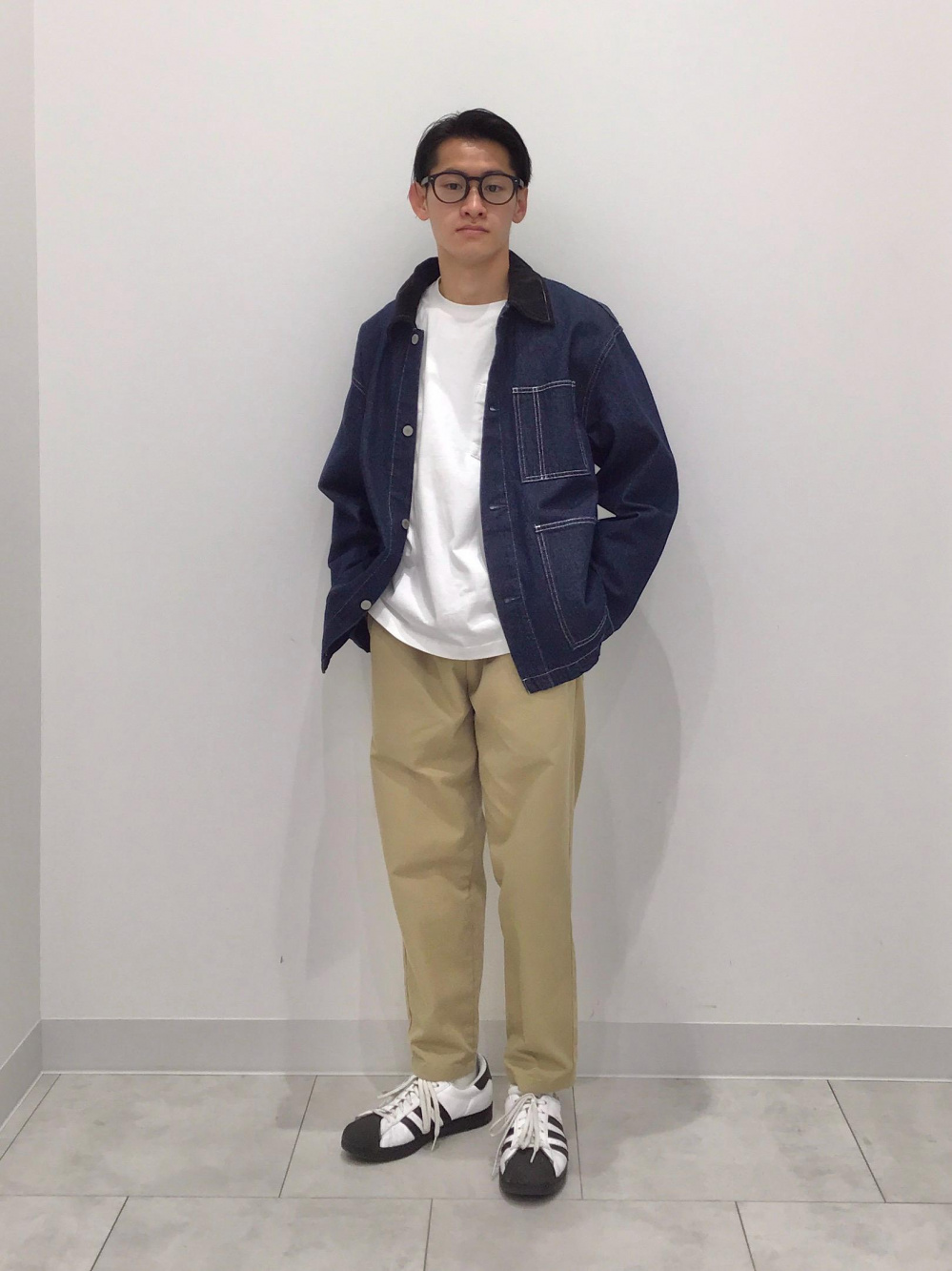 セットアップ トップス パンツ ルーズフィット カジュアル ルーズフィットT(5分袖)、シェフパンツ(セットアップ可能)」の