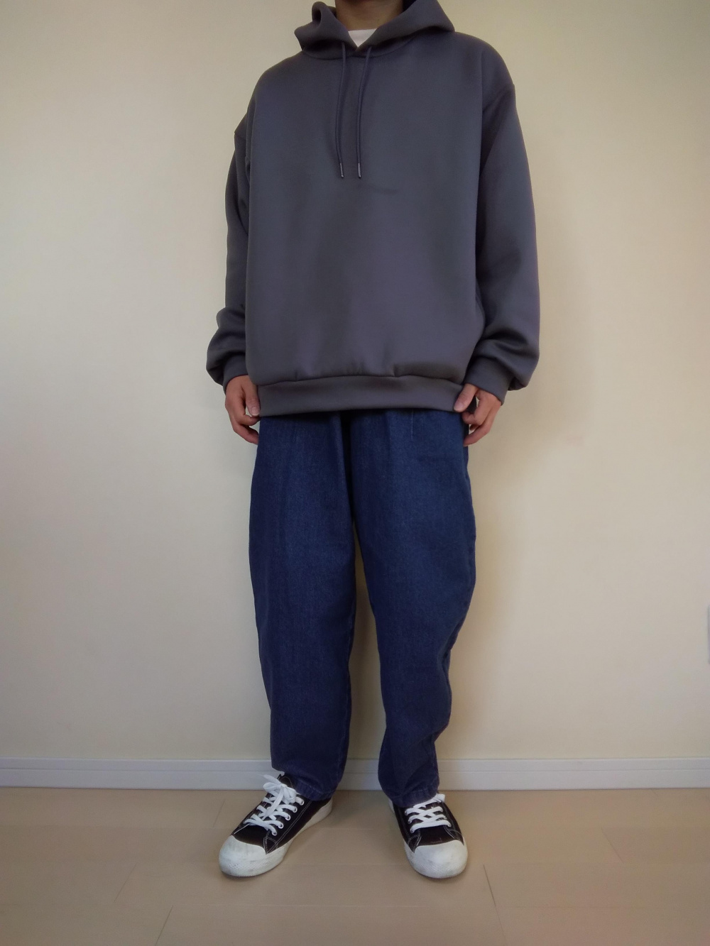 ジップアップリラックスフィットブルゾン(セットアップ可能)、デニム