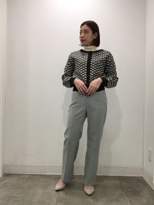 tricot COMME des GARCONS 切替花柄　長袖カーディガン 51712650-