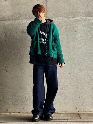 とても、使いやすい GU公式 | コットンブレンドダブルポケットカーディガン(長袖)