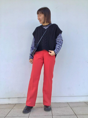 GU公式 | チャンキーニットクロップドベスト