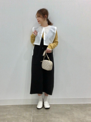 GU公式 | ミラノリブニットジャンパードレス