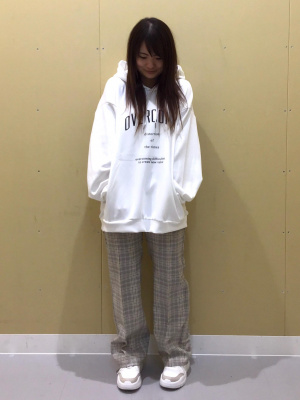 くう✕2 GU公式 | ダブルフェイスビッグパーカ(長袖)(ロゴ)