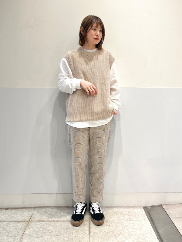 さんちゃんページ GU公式 | イージーアンクルパンツ(チェック)