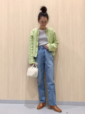 GU公式 | ハイウエストストレートジーンズ(丈標準68～72cm)