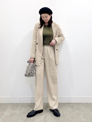 ‪❥‪ayupan06❤︎様 GU公式 | タックセミワイドパンツ(セットアップ可能)