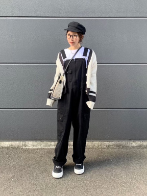 GU公式 | バイカラーVネックカーディガン(長袖)YG+X