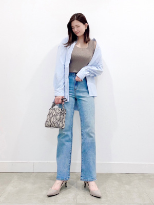 GU公式 | リブスクエアネックニットタンクトップ